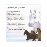 Teacher Poem - Horses Design