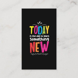 Teacher Positive Mindset School Educator Business Card