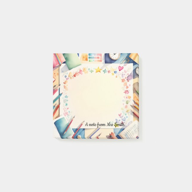 teacher post-it post-it notes (Front)