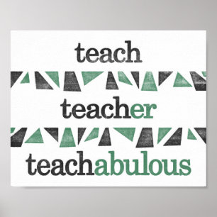 Teacher Poster - Funny Teaching Art Print Grammar