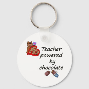 Teacher powered by Chocolate Key Ring