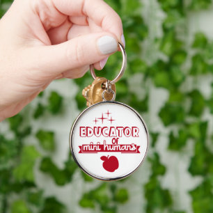 Teacher -Premium Round Keychain