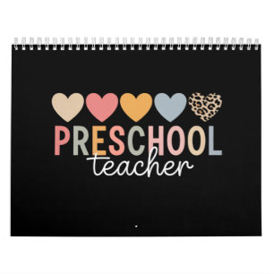 Teacher Preschool Back to School  Calendar