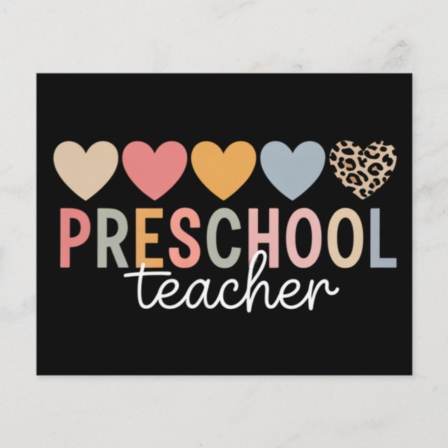 Teacher Preschool Back to School  Flyer (Front)