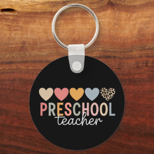 Teacher Preschool Back to School Key Ring