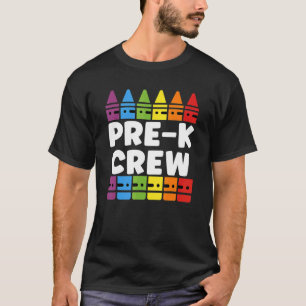 Teacher Preschool Crew Pre K Tribe Back To School T-Shirt
