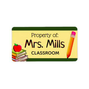 Teacher Property Classroom Label Stickers