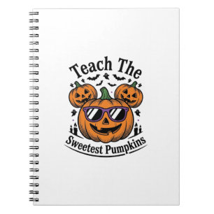Teacher Pumpkin Shirt Cute Halloween Class Design_ Notebook