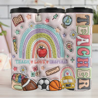 Teacher: Rainbow, Love, Inspire, Learn