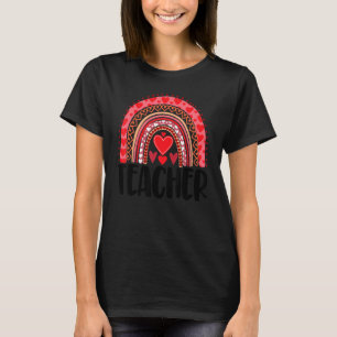 Teacher Rainbow   Men Valentine Rainbow Love T-Shirt