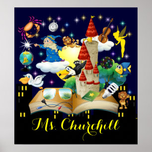 Teacher Reading - Literacy Poster - SRF