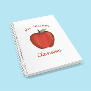 Teacher Red Apple Personalised Classroom Planner
