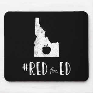 Teacher Red For Ed Idaho Public Education Mouse Pad