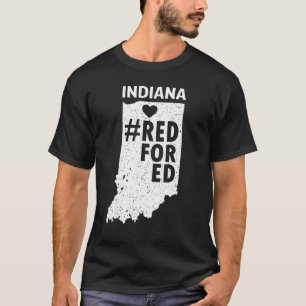 Teacher Red For Ed Redfored Indiana T-Shirt