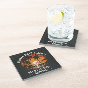 teacher retirement class of 2026 teacher's day glass coaster