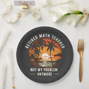 teacher retirement class of 2026 teacher's day paper plate