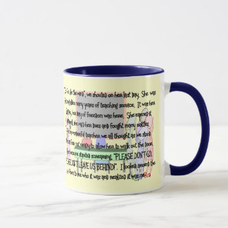 Teacher Retirement "Don't Go" Story Art Gifts Mug