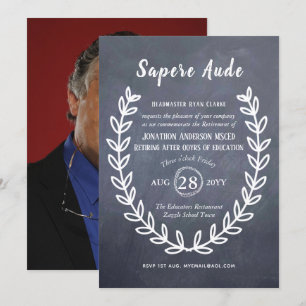 Teacher Retirement Invitations Professor Lecturer