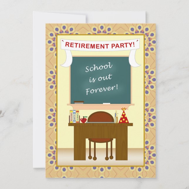 Teacher Retirement Party Invitation (Front)