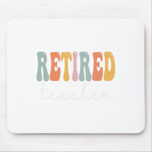 Teacher Retro Groovy Women Happy First Day Of Scho Mouse Pad