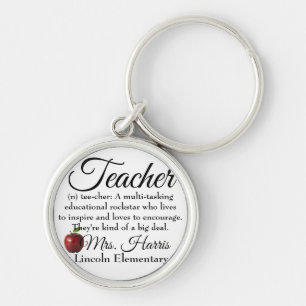 Teacher Rockstar Key Ring