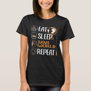 Teacher saves World. School, Lesson, Teaching T-Shirt