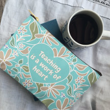 Teacher Saying Baby Blue Botanical