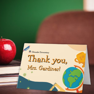Teacher School Appreciation Thank You Card