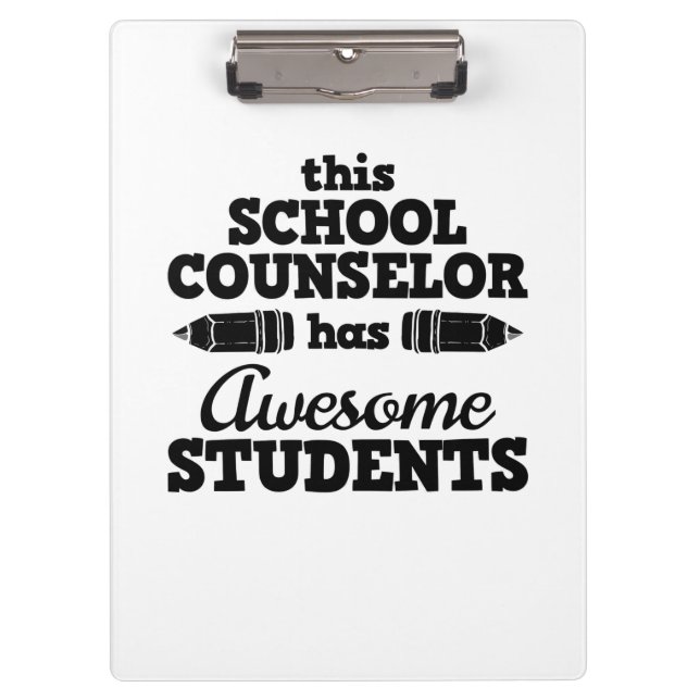 Teacher School Counsellor Clipboard (Front)