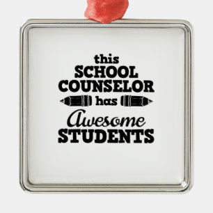Teacher School Counsellor Metal Ornament