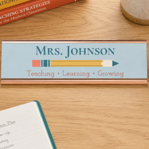 Teacher School Desk Name Plate