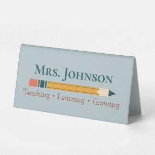 Teacher School Desk Name Plate