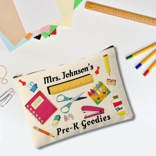 Teacher School Stuff Large Accessory Pouch