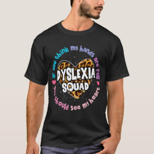 Teacher School Support Reading Dyslexia Squad Ther T-Shirt