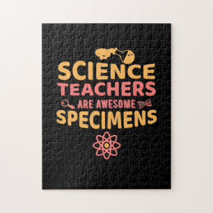 Teacher Science Teachers Are Awesome Specimens Jigsaw Puzzle