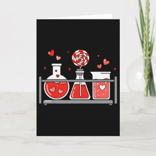 Teacher Science Valentines Day Lab Medical Istant  Card
