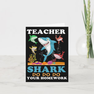 Teacher Shark Do Your Homework Card