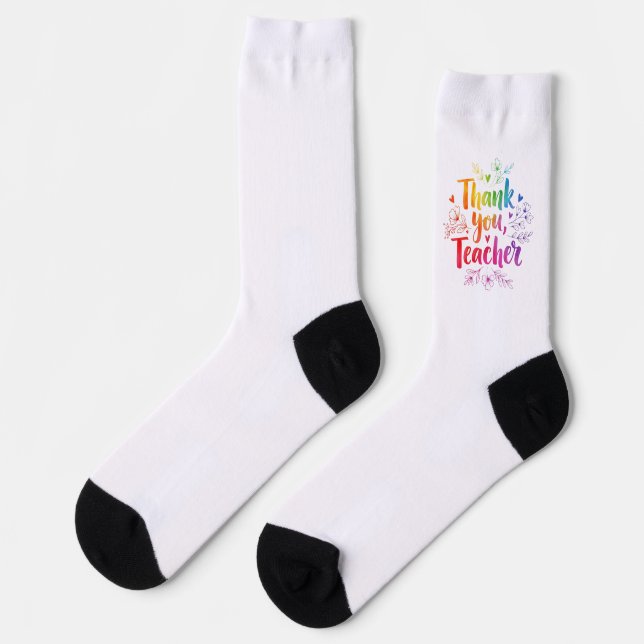 Teacher Socks – Thank You, Teacher! (Left)