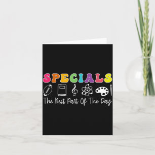 Teacher Specials The Part of The Day - Specials Card