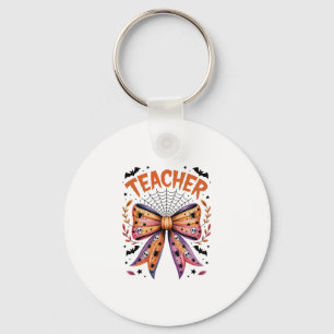 Teacher Spooky Halloween Key Ring