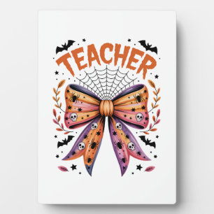 Teacher Spooky Halloween Plaque