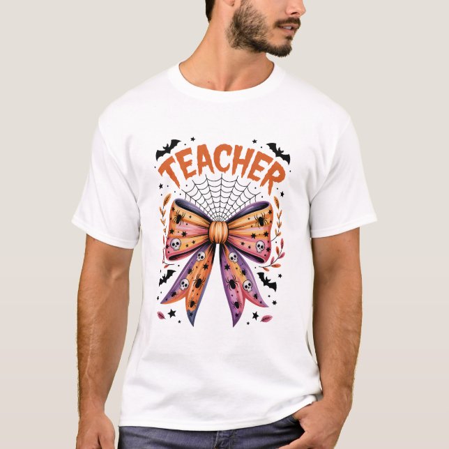 Teacher Spooky Halloween T-Shirt (Front)