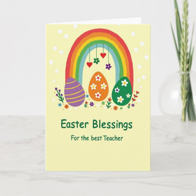 Teacher Spring Blessing Card (Front)