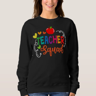 Teacher Squad Back To School Matching Teacher Appr Sweatshirt