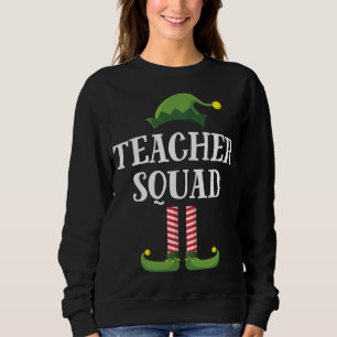 Teacher Squad Elf Matching Group Christmas School Sweatshirt