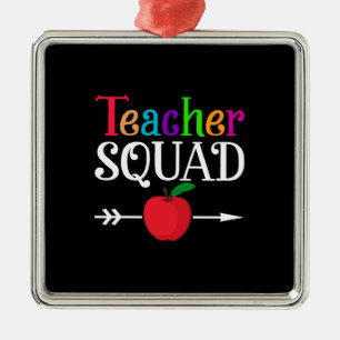 Teacher Squad Metal Ornament