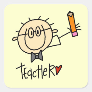 Teacher Square Sticker
