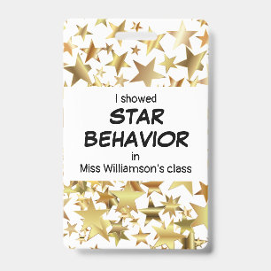 Teacher STAR BEHAVIOR Pupil Award ID Badge