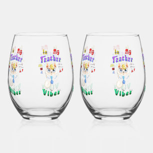 Teacher Stemless Wine Glass