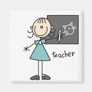 Teacher Stick Figure Magnet
